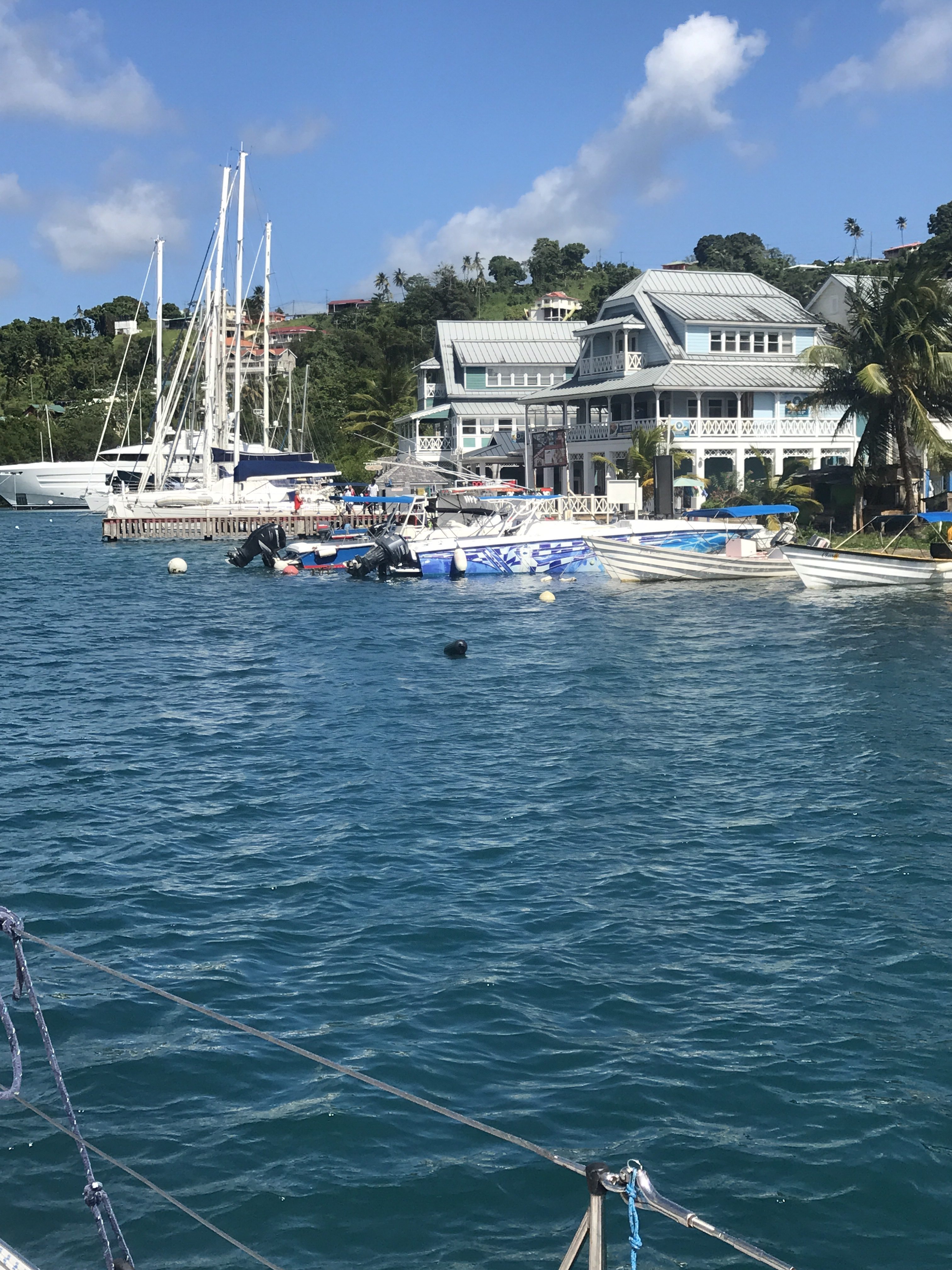 Marigot marina and hotel